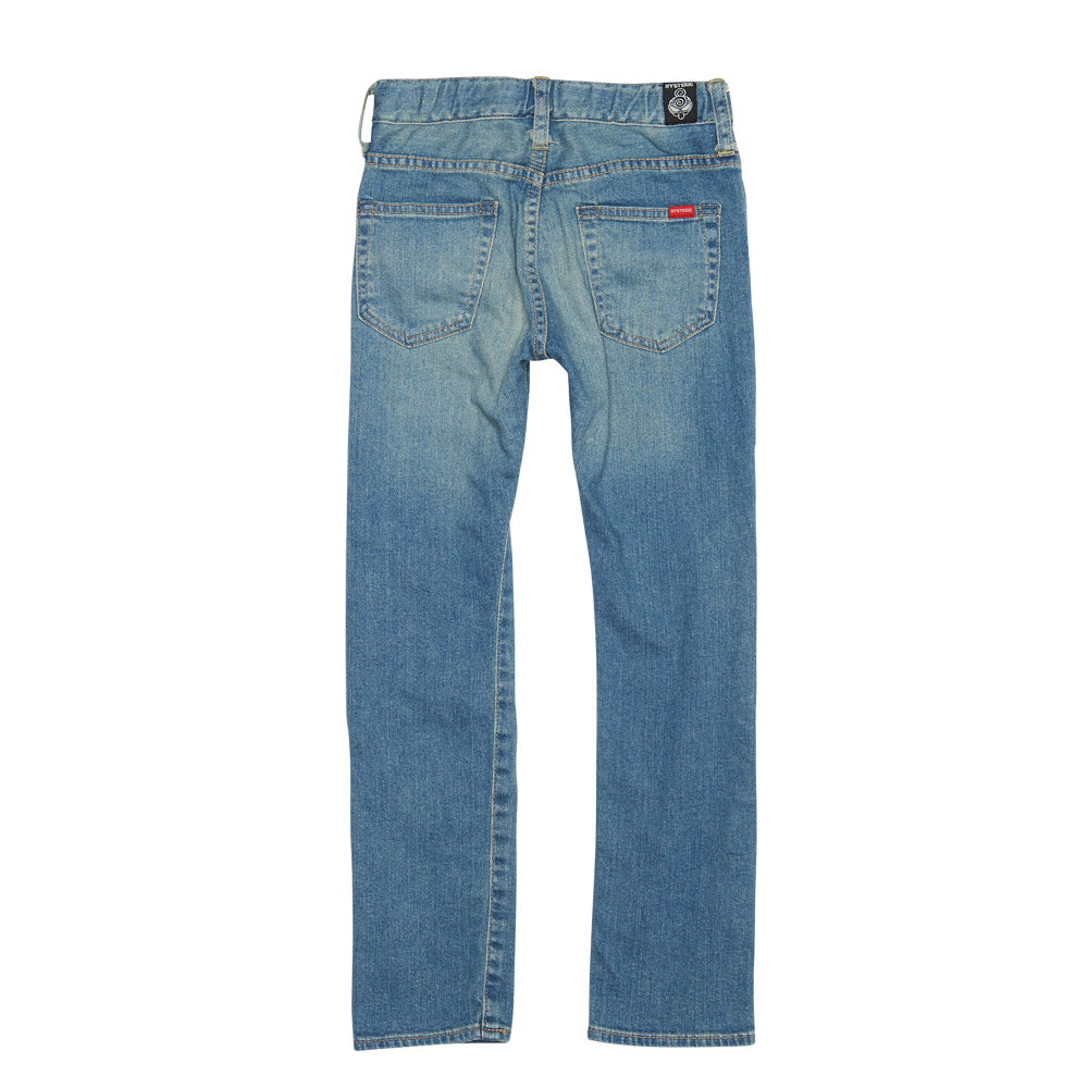 10oz10分丈スリムストレートデニムパンツ