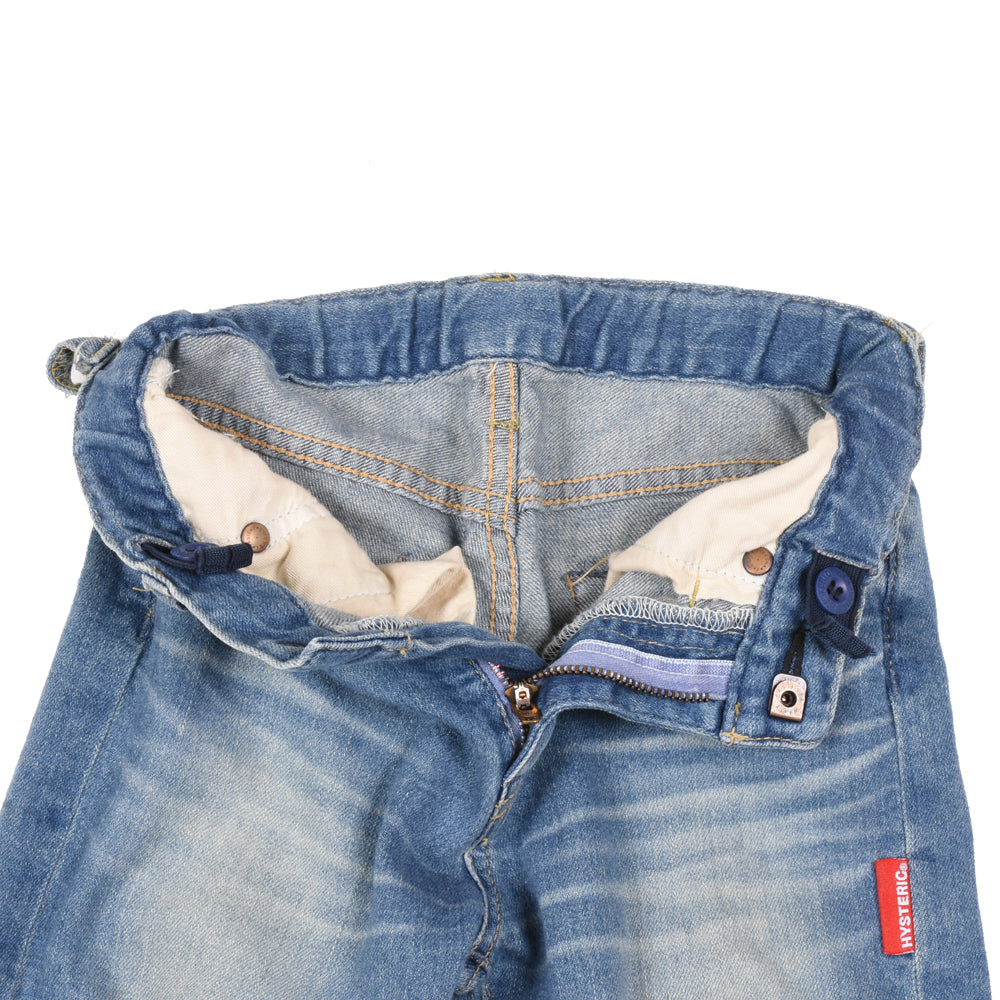 10oz10分丈スリムストレートデニムパンツ