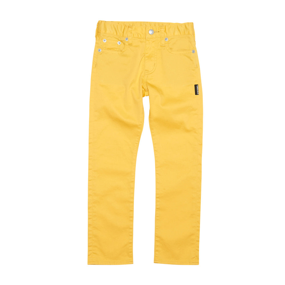 10分丈スリムストレートストレッチチノカラーパンツ