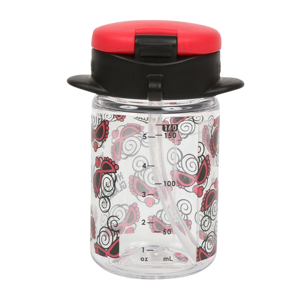 MINI FACE総柄 スリムストローボトルマグ 160ml