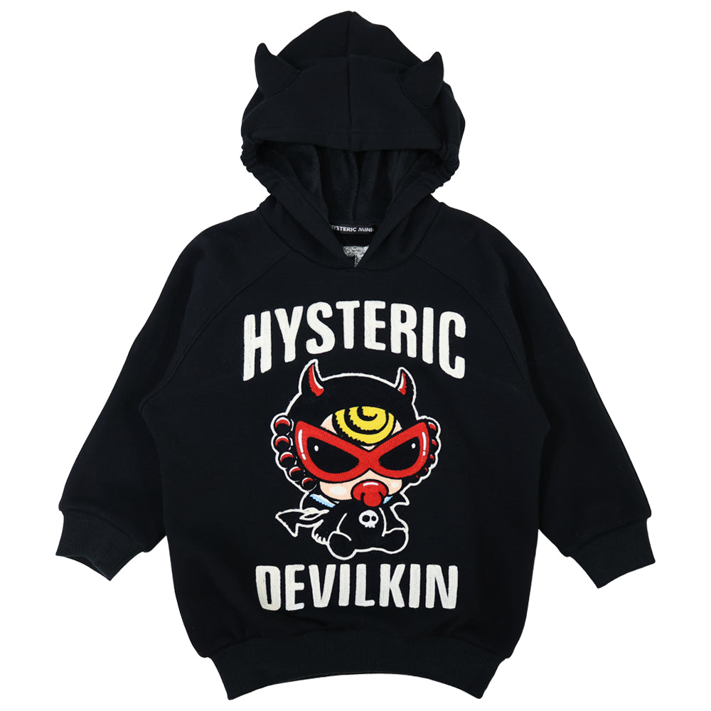 DEVILKIN ベア裏毛 刺繍パーカー