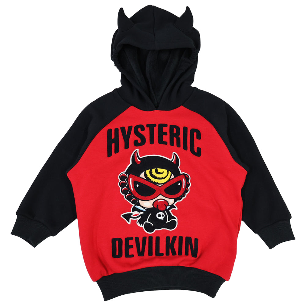 DEVILKIN ベア裏毛 刺繍パーカー