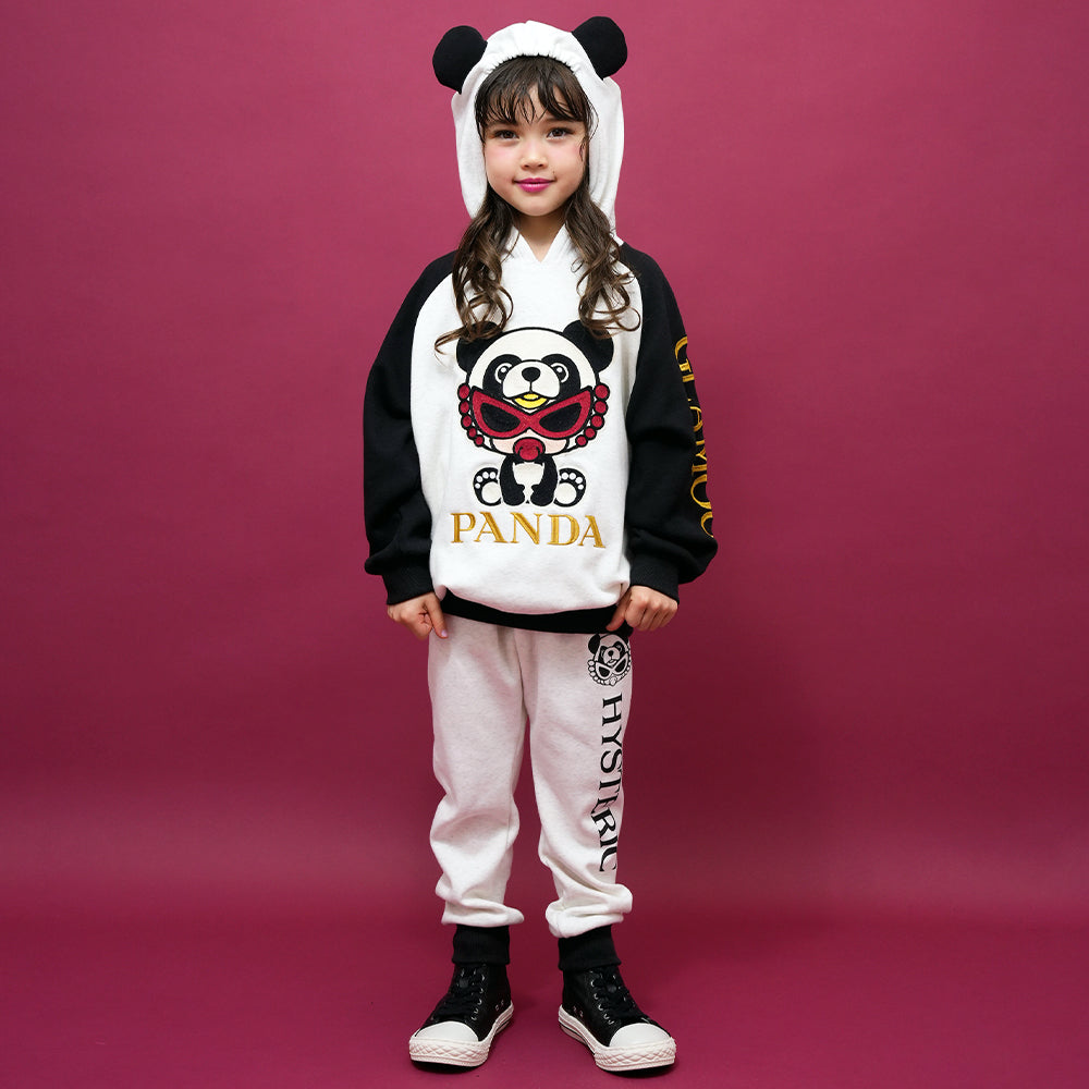 PANDA MINI ベア裏毛 刺繍パーカー