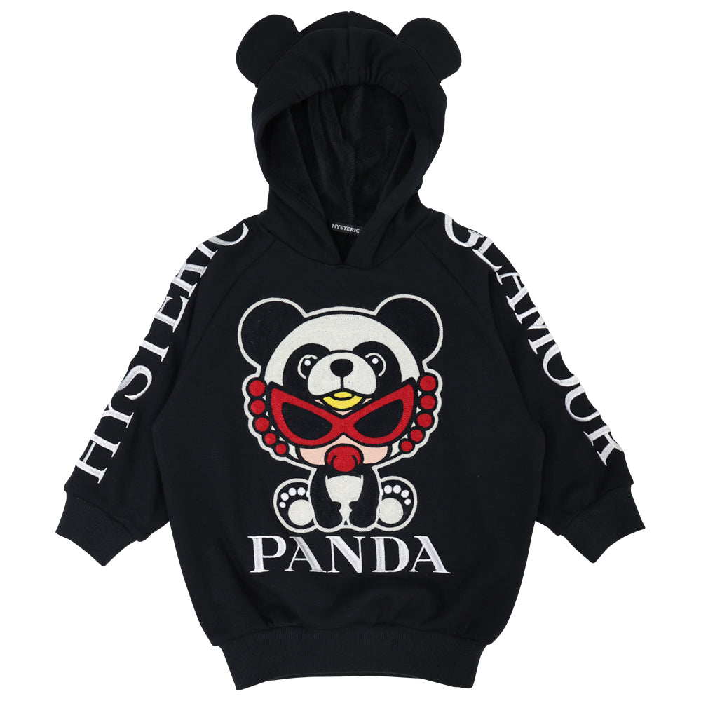PANDA MINI ベア裏毛 刺繍パーカー