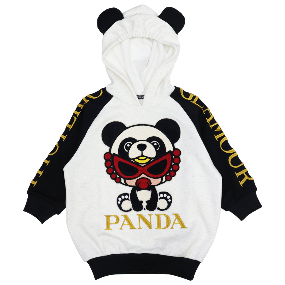 PANDA MINI ベア裏毛 刺繍パーカー