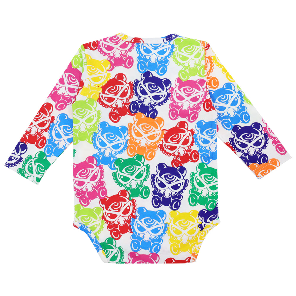 TEDDY MINI SUGAR HIGH総柄 長袖ロンパース