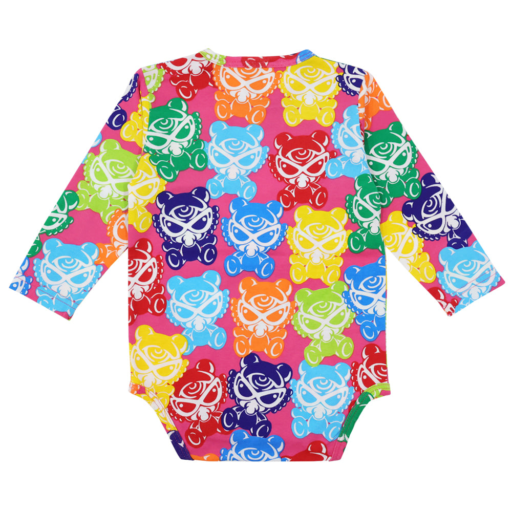 TEDDY MINI SUGAR HIGH総柄 長袖ロンパース