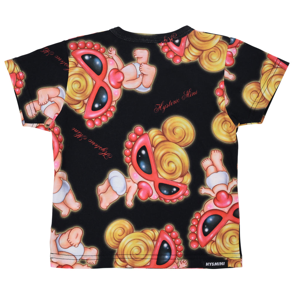 Sweet memories総柄 Viscotex 半袖Tシャツ