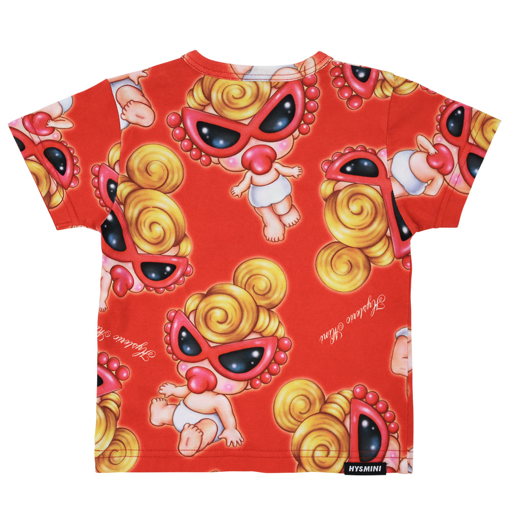 Sweet memories総柄 Viscotex 半袖Tシャツ