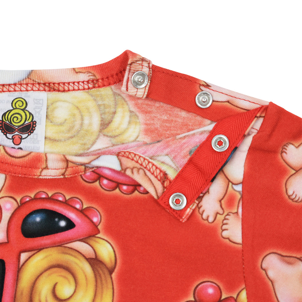 Sweet memories総柄 Viscotex 半袖Tシャツ