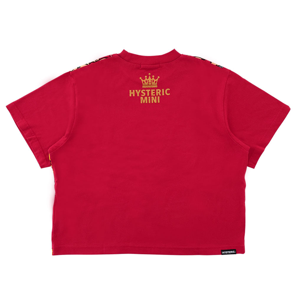 Hystericmini QUEENMINIパネルプリント半袖Tシャツ