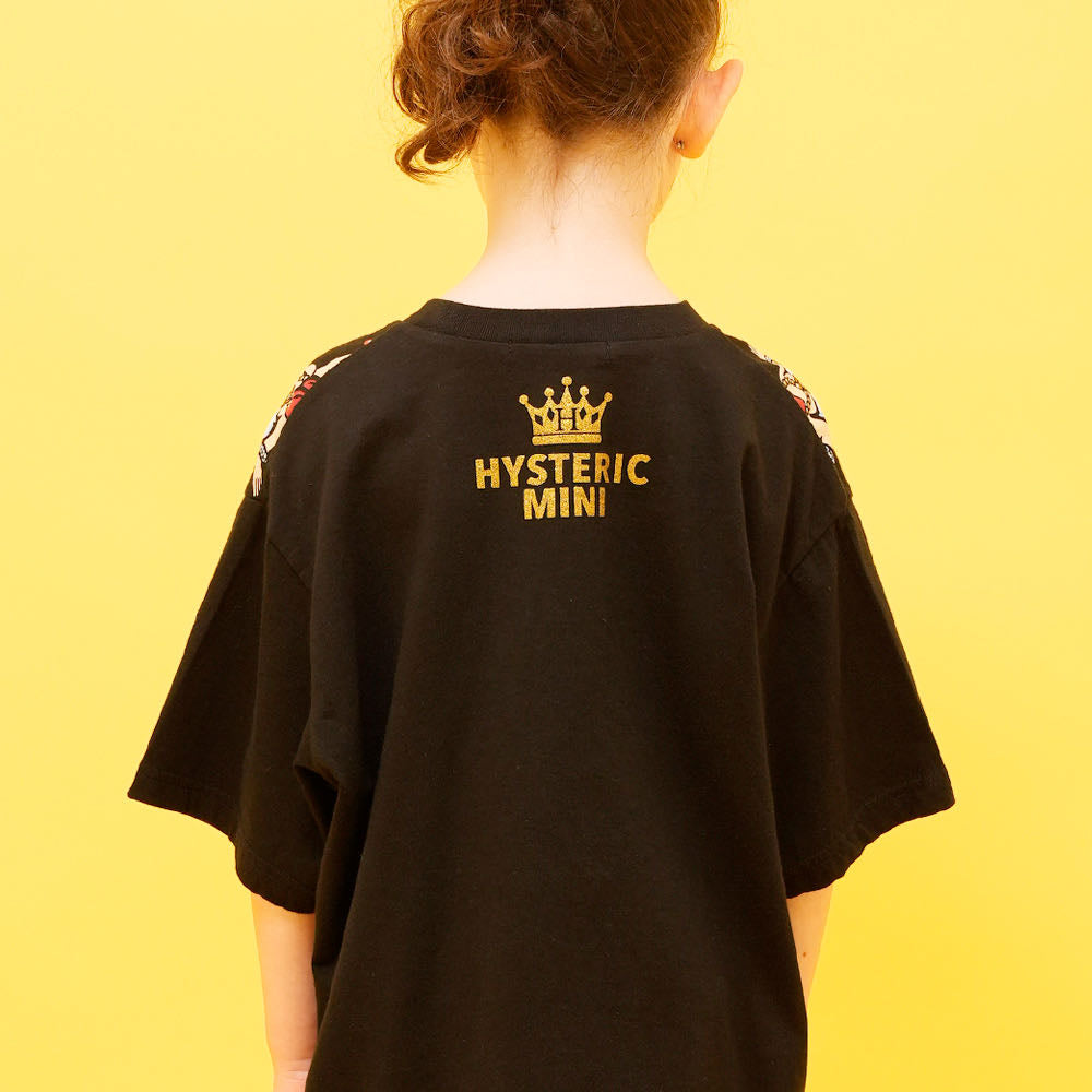 Hystericmini QUEENMINIパネルプリント半袖Tシャツ