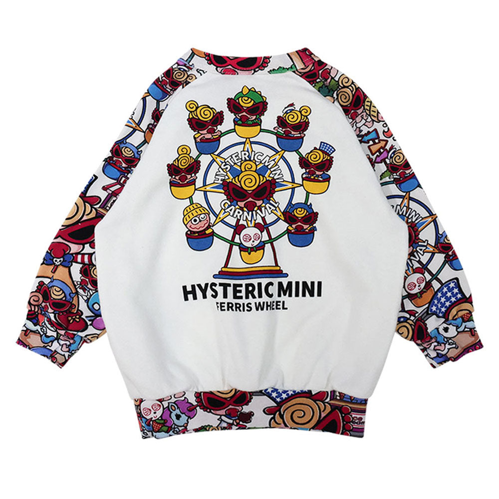 LAND総柄 ラグラン裏毛トレーナー