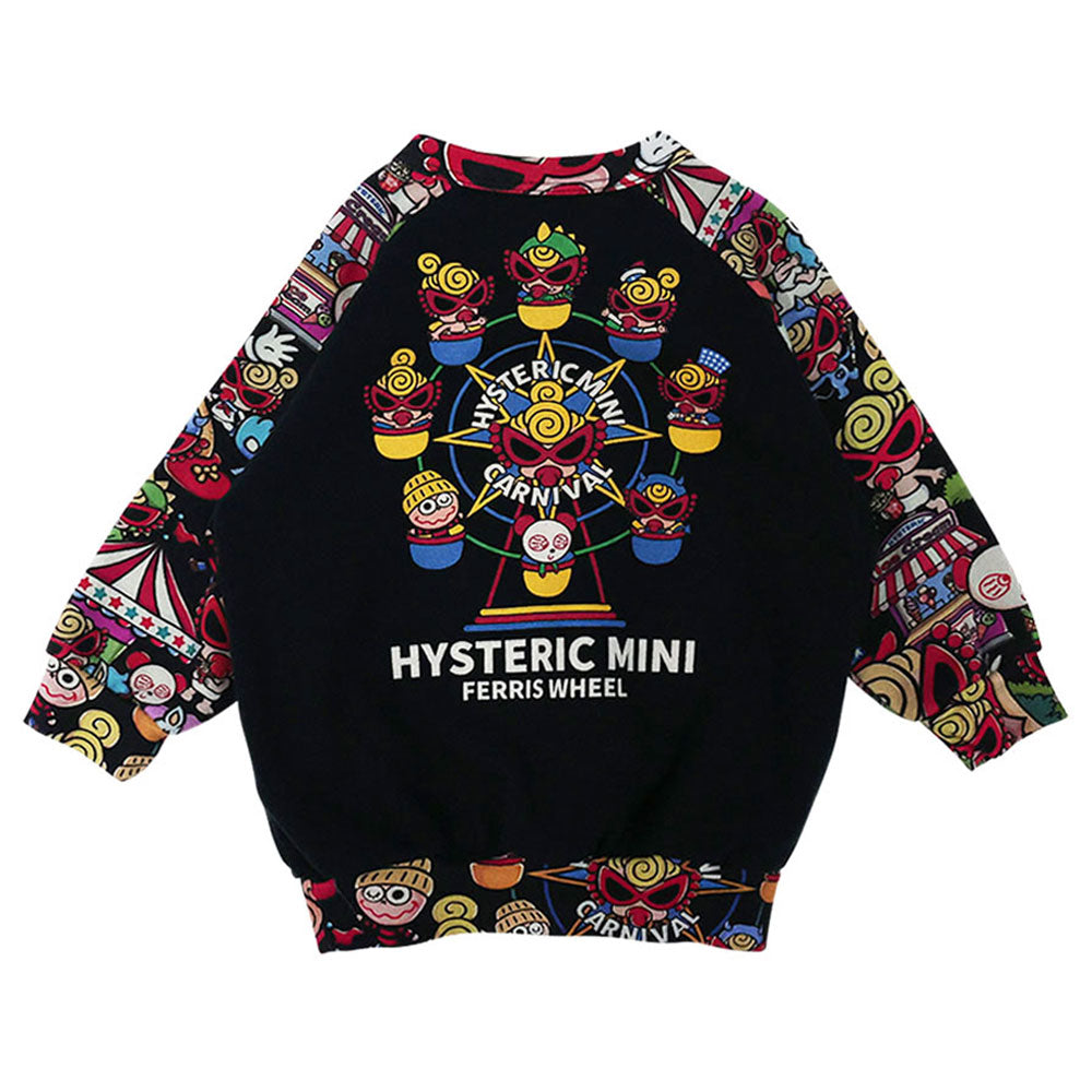 LAND総柄 ラグラン裏毛トレーナー