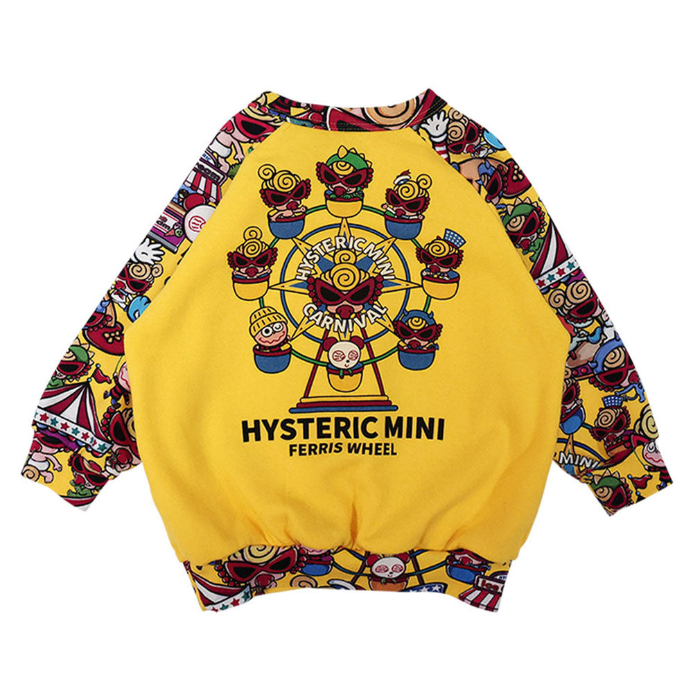 LAND総柄 ラグラン裏毛トレーナー