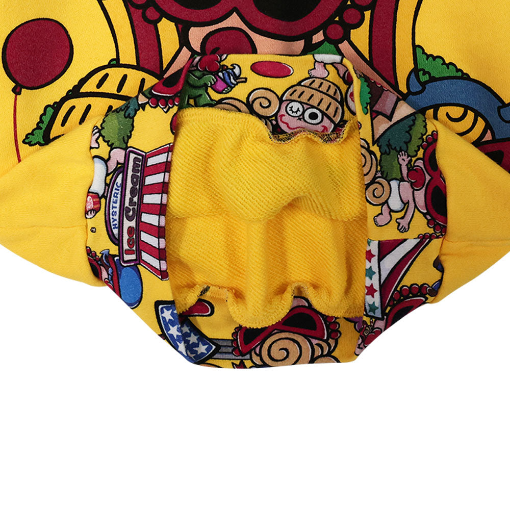 LAND総柄 ラグラン裏毛トレーナー