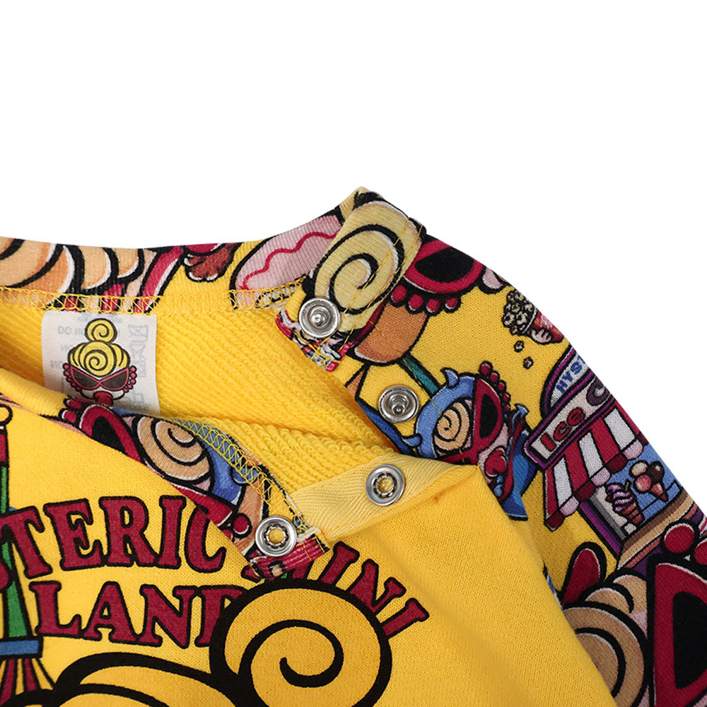 LAND総柄 ラグラン裏毛トレーナー