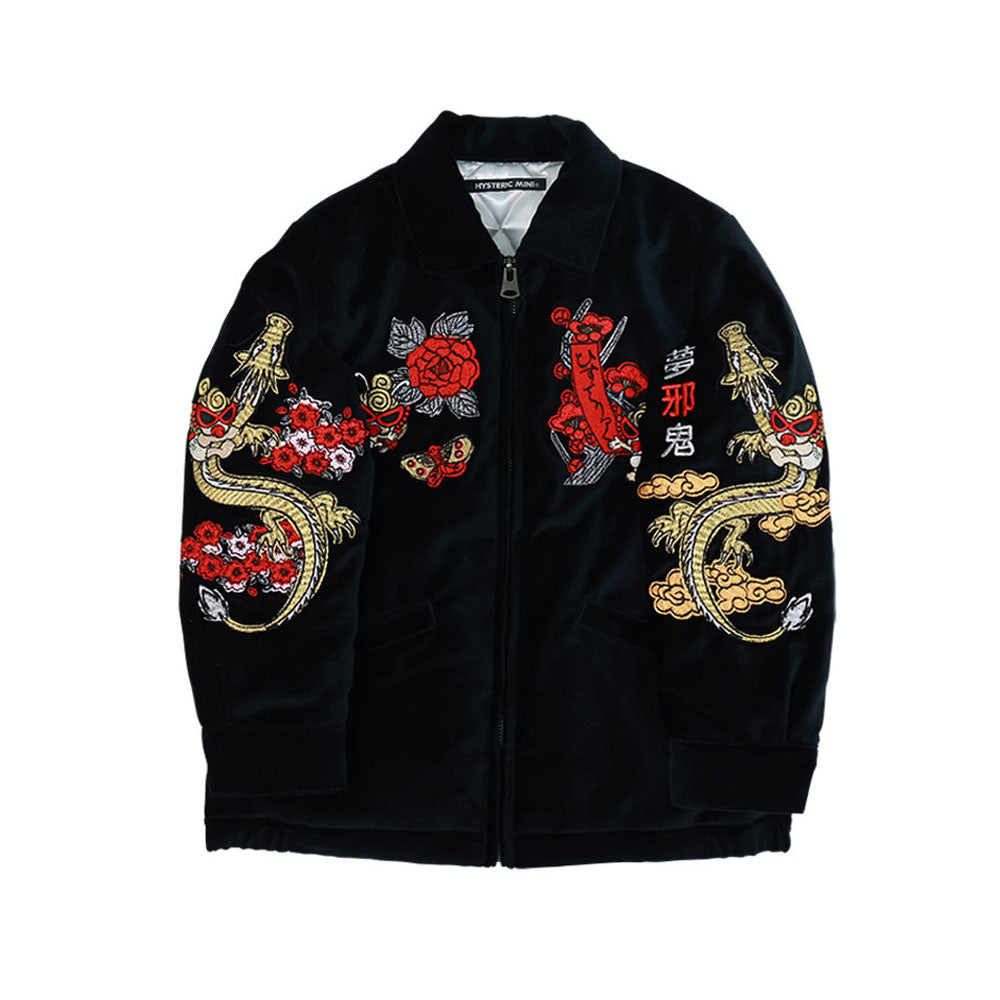 HANAFUDA MINI 刺繍 ブルゾン