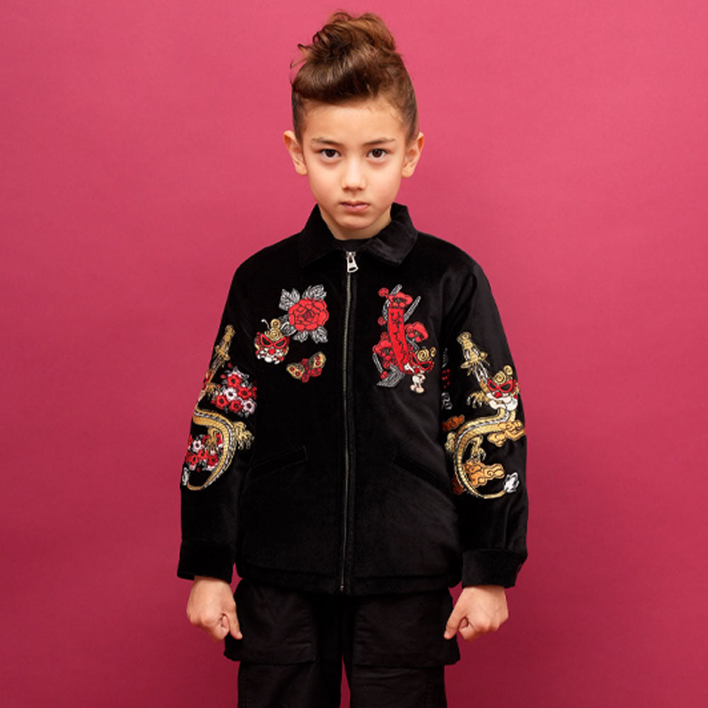 HANAFUDA MINI 刺繍 ブルゾン