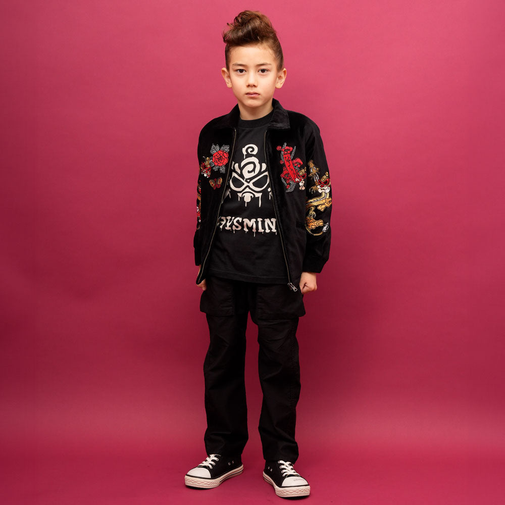 HANAFUDA MINI 刺繍 ブルゾン