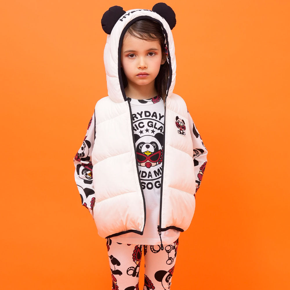 ヒスミニ PANDA MINI パンダ リバーシブル ダウンベスト 【公式通販】