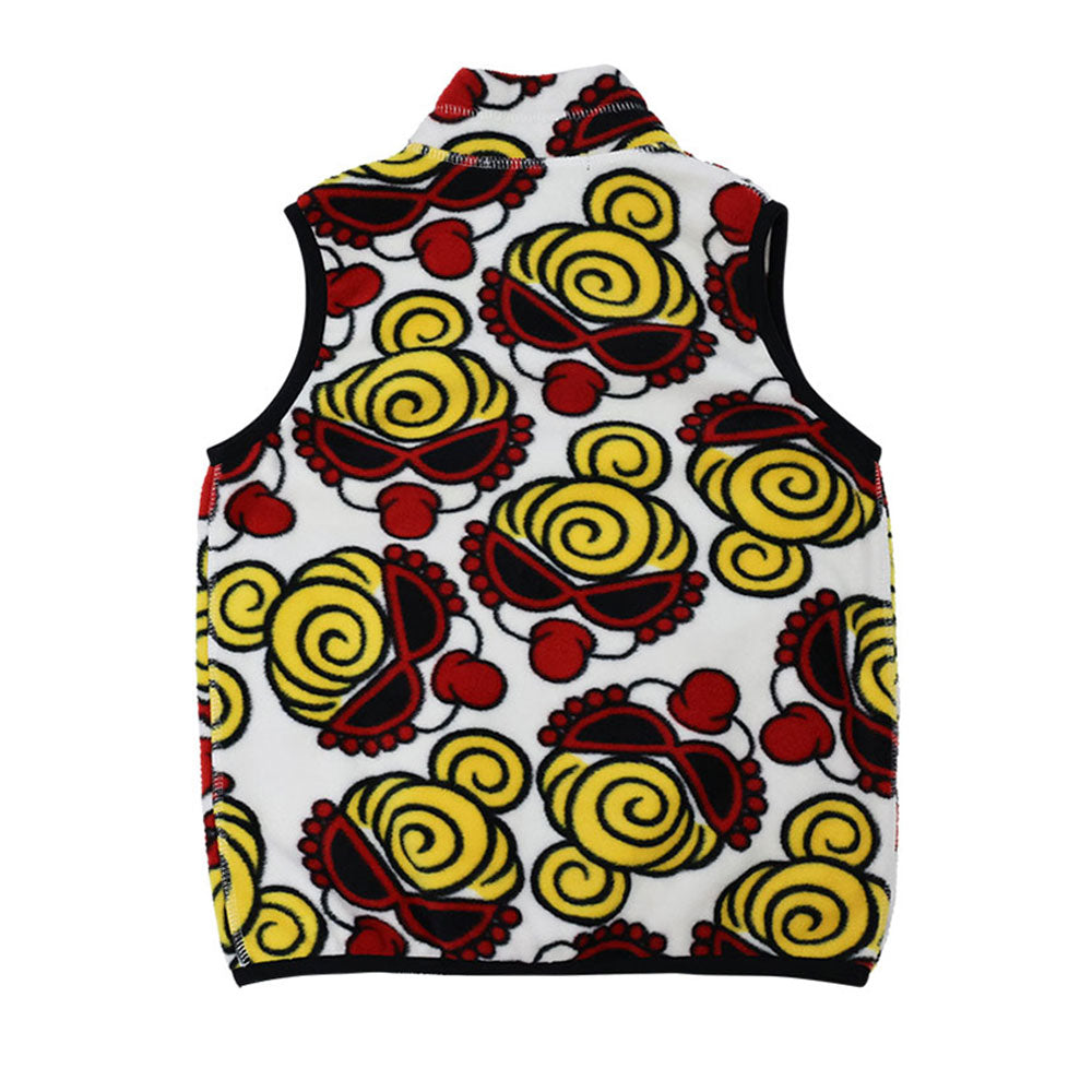 FACE総柄 マイクロフリース ベスト