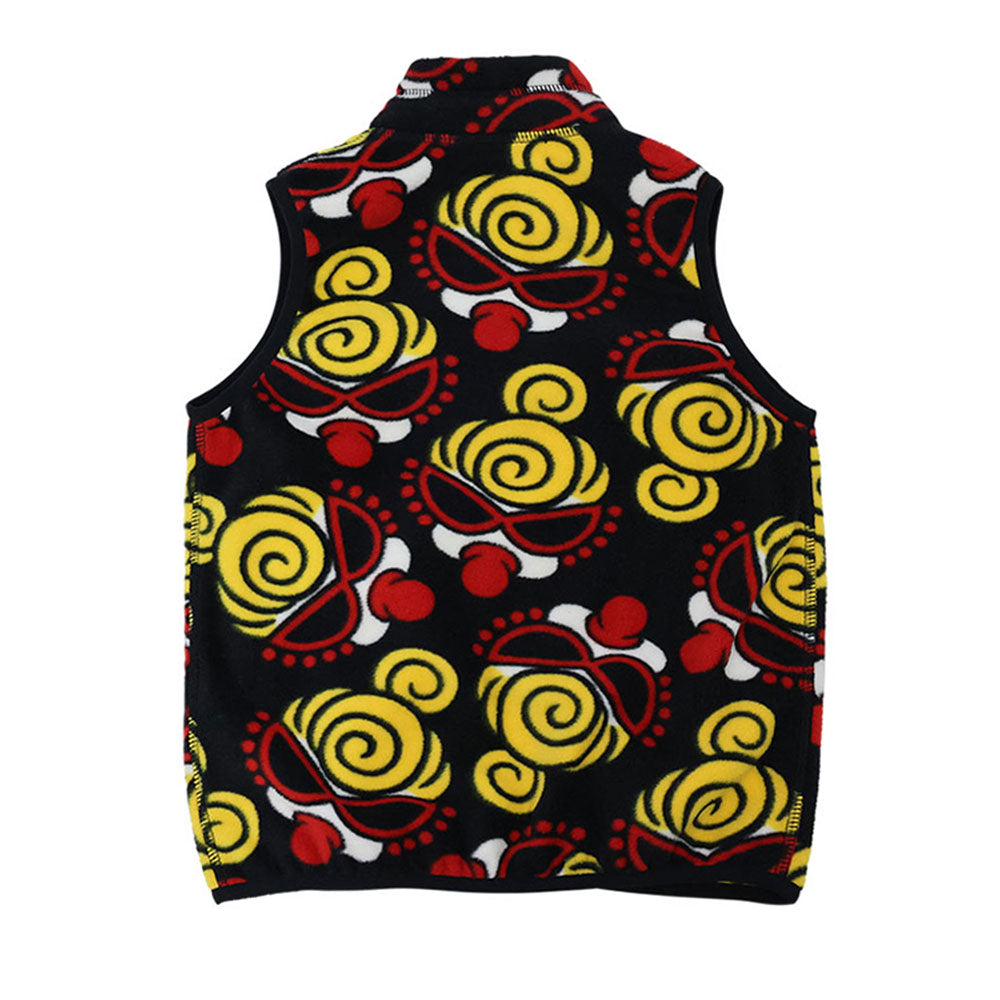 FACE総柄 マイクロフリース ベスト