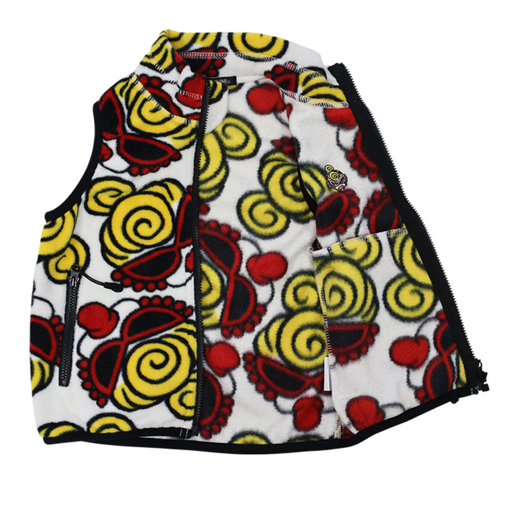 FACE総柄 マイクロフリース ベスト