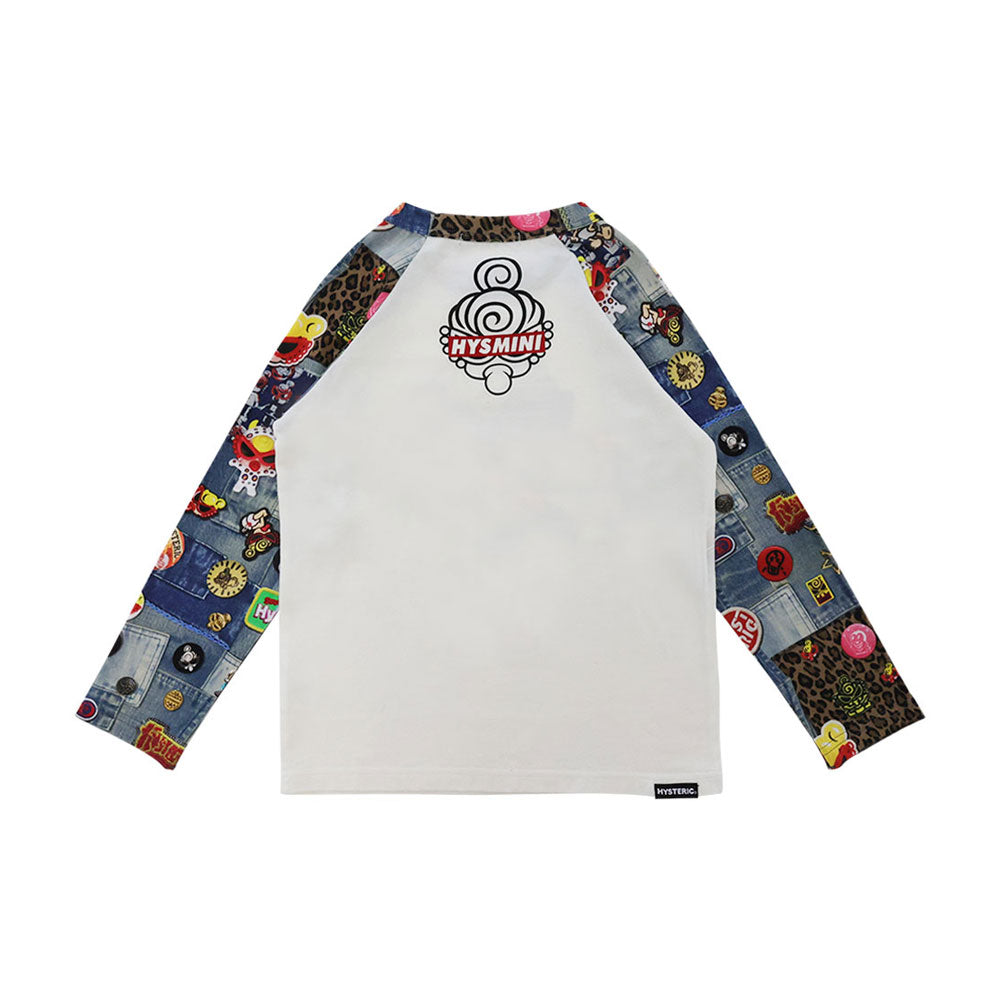 DOLL SCRATCH DENIM ラグラン長袖Tシャツ