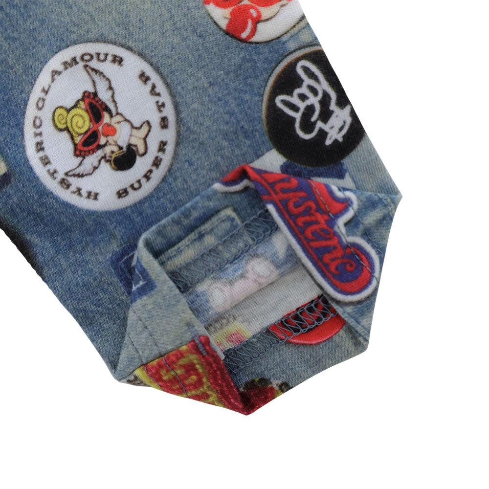 DOLL SCRATCH DENIM ラグラン長袖Tシャツ