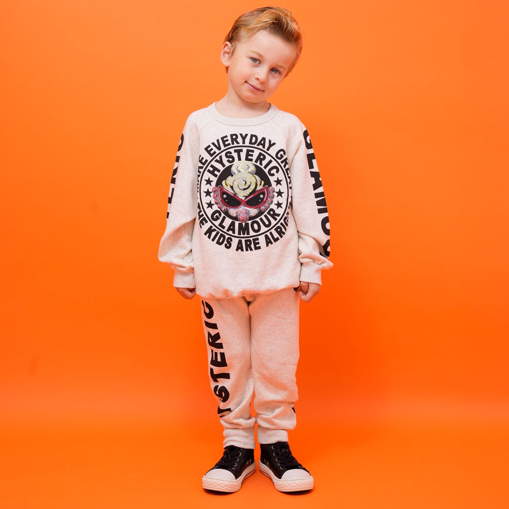 スパンコール MINI FACE裏毛トレーナー