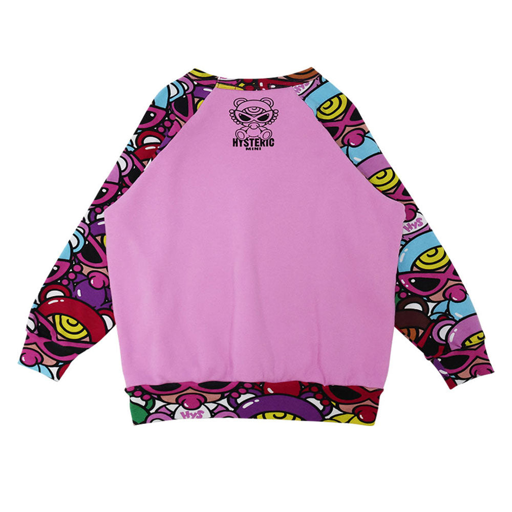 TEDDY MINI MULTI COLOR ラグラン裏毛トレーナー