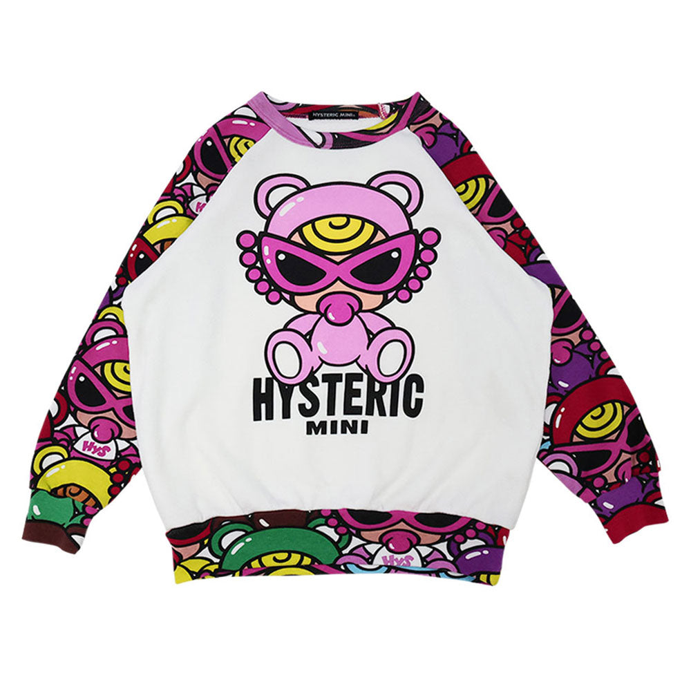 TEDDY MINI MULTI COLOR ラグラン裏毛トレーナー