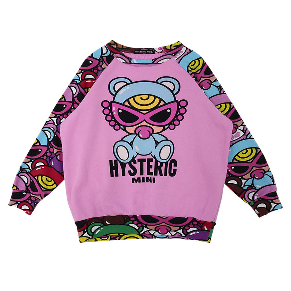 TEDDY MINI MULTI COLOR ラグラン裏毛トレーナー