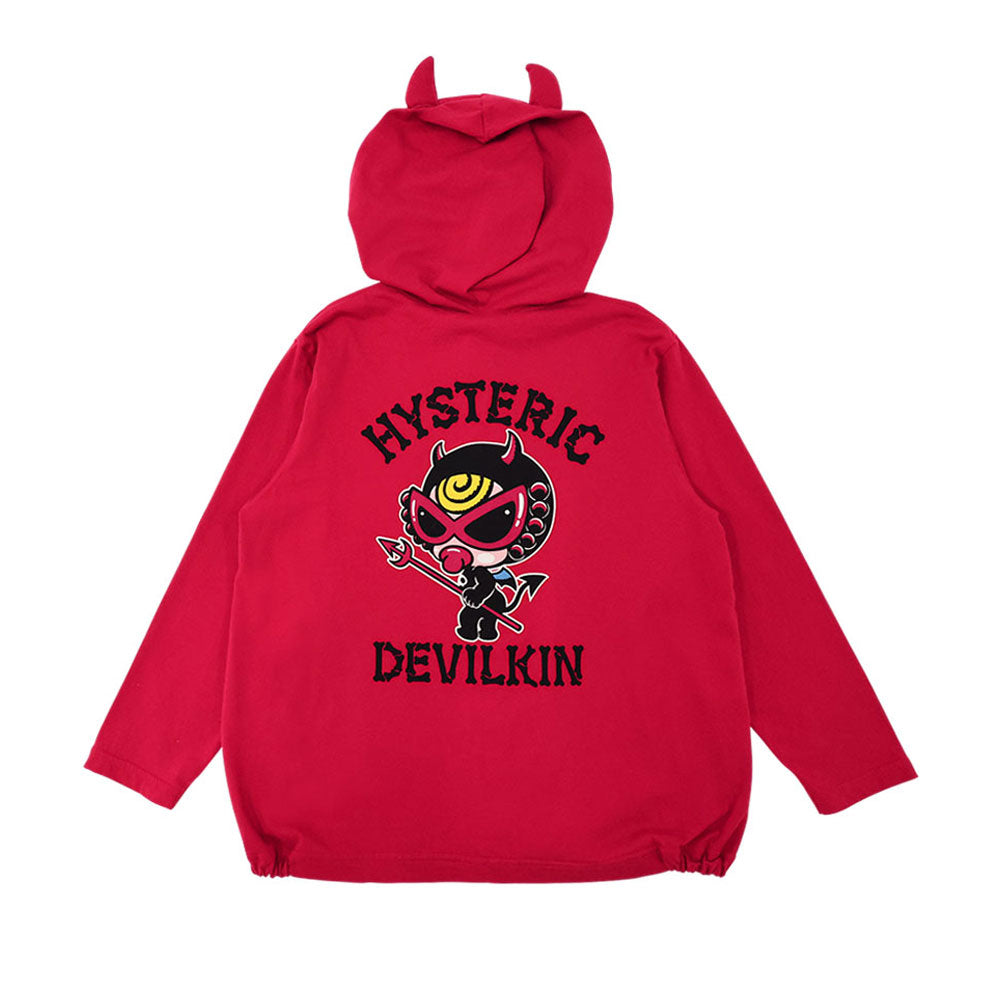 DEVILKIN つの付きフーディー カーディガン