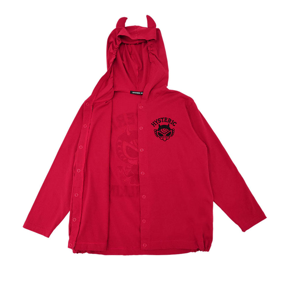 DEVILKIN つの付きフーディー カーディガン