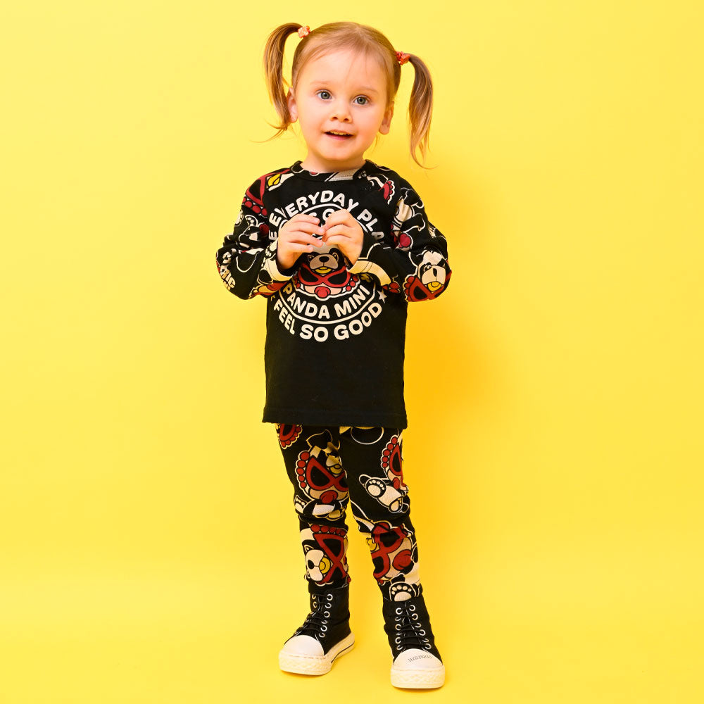 PANDA MINI総柄 10分丈レギンス