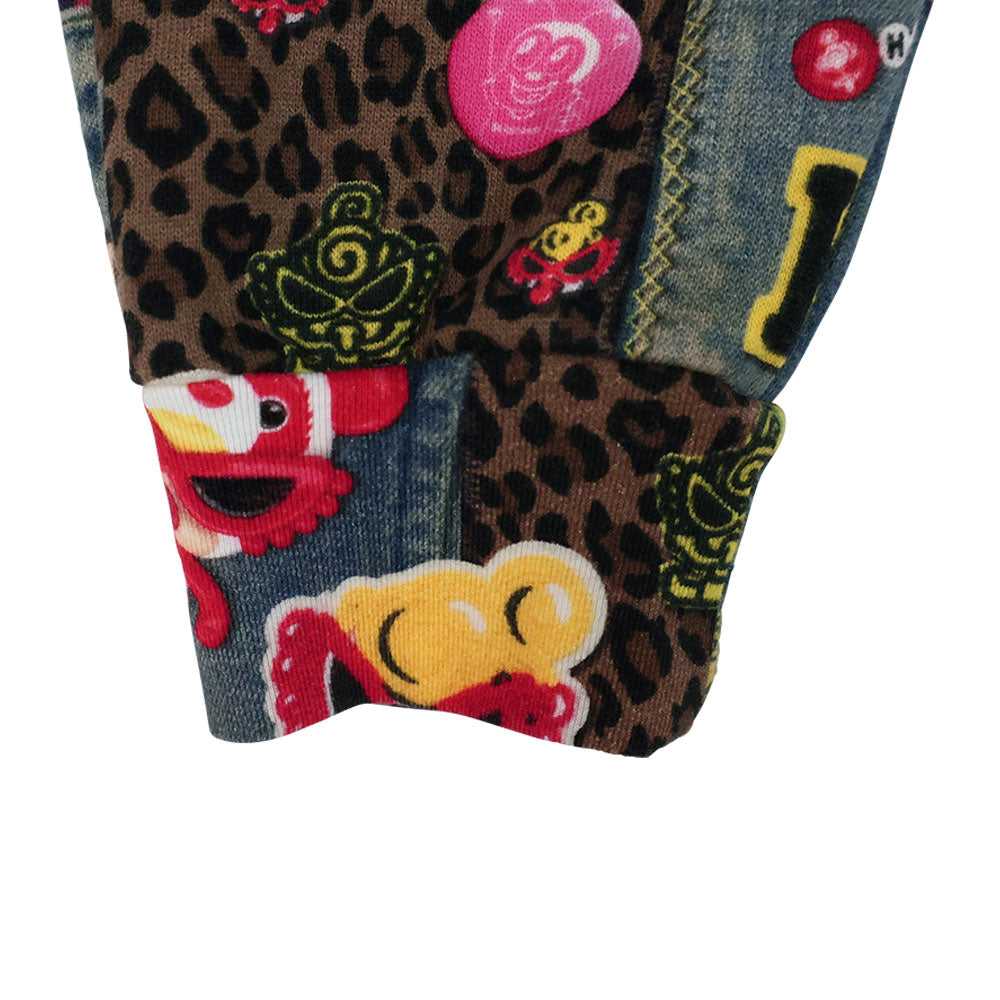 SCRATCH DENIM総柄 Viscotex 膝下丈 サルエルパンツ