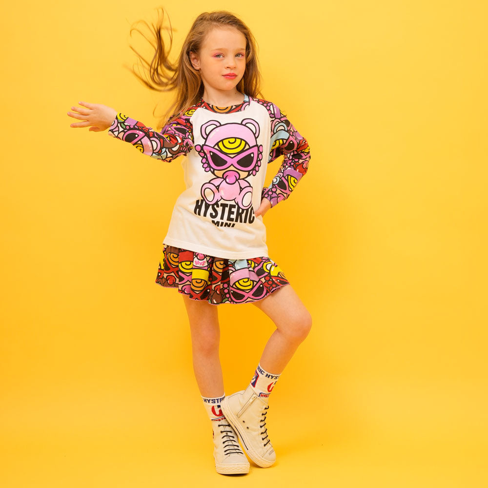 TEDDY MINI MULTI COLOR総柄 インナーパンツ付 スカート