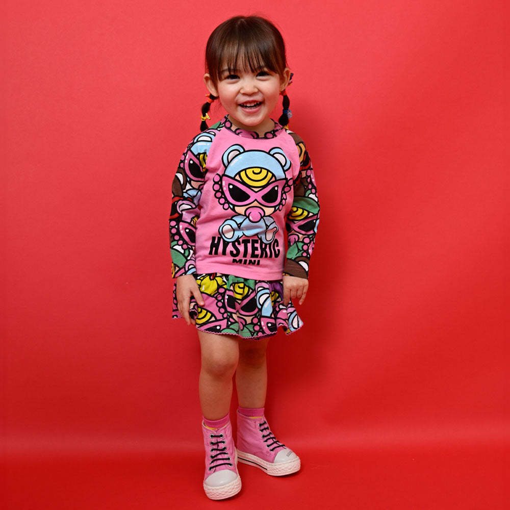 TEDDY MINI MULTI COLOR総柄 インナーパンツ付 スカート