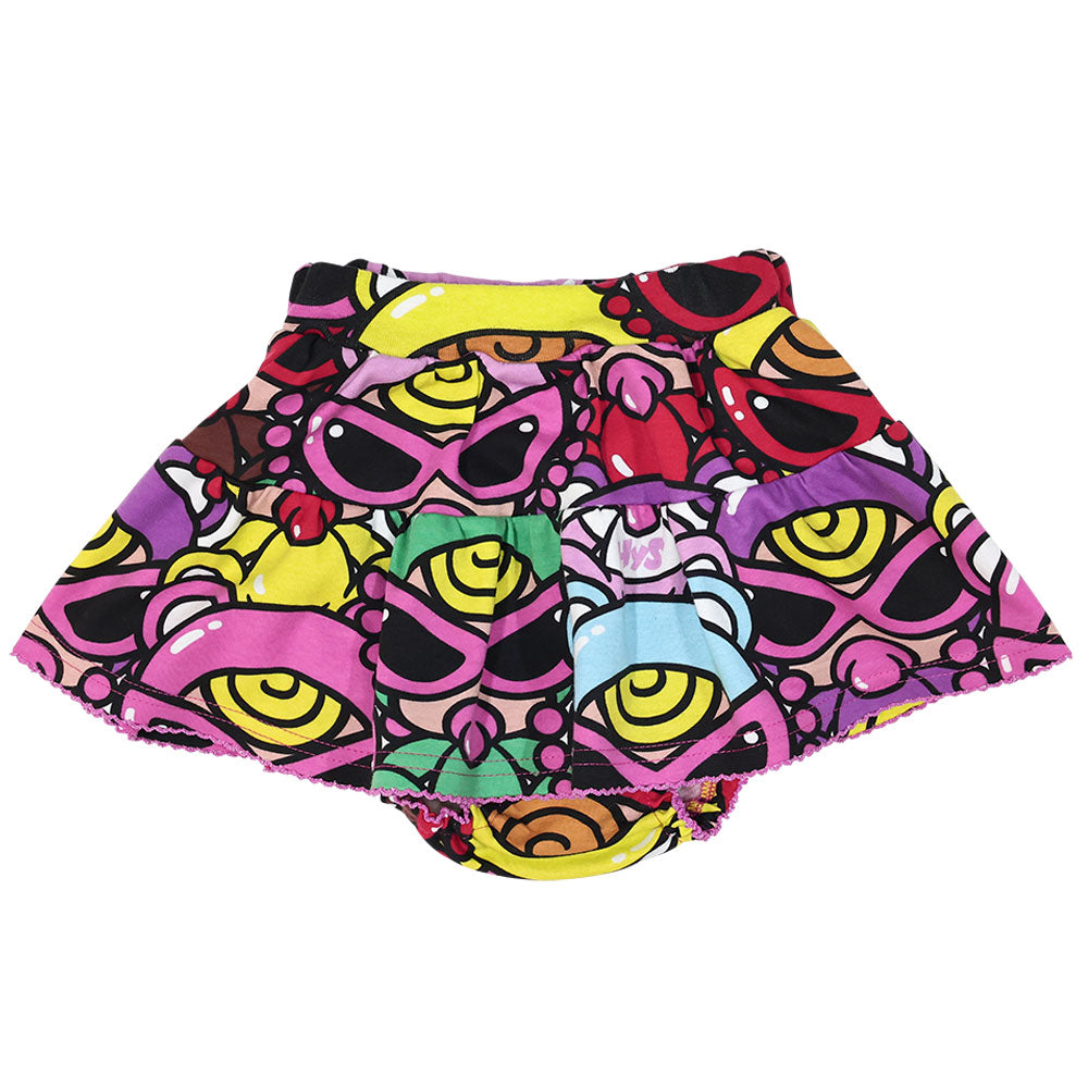 TEDDY MINI MULTI COLOR総柄 インナーパンツ付 スカート