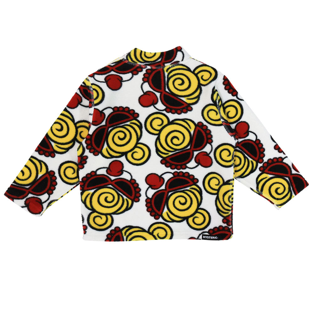 MINI FACE総柄 マイクロフリース プルオーバー