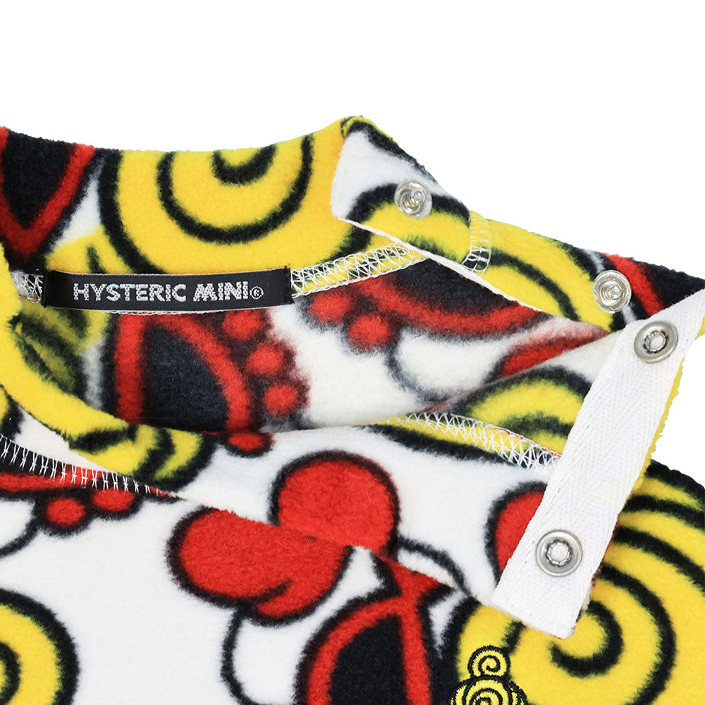 MINI FACE総柄 マイクロフリース プルオーバー