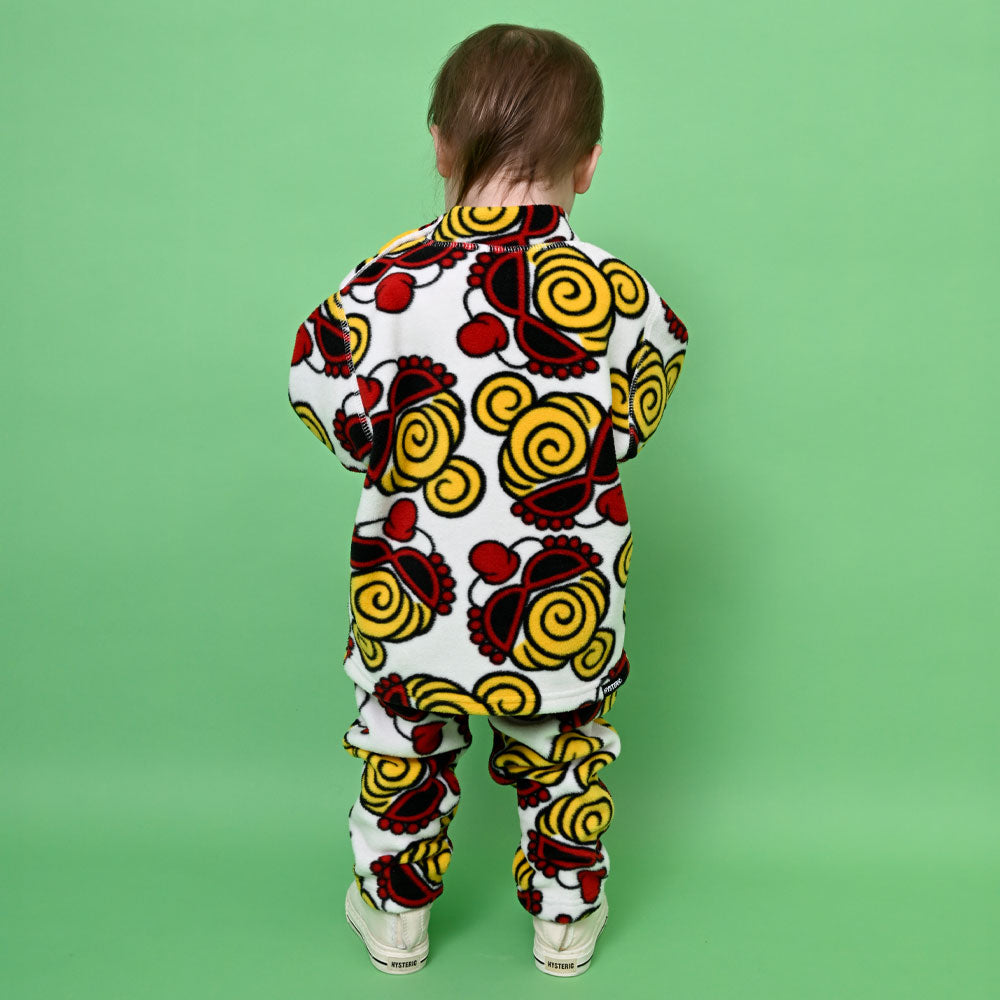 MINI FACE総柄 マイクロフリース プルオーバー