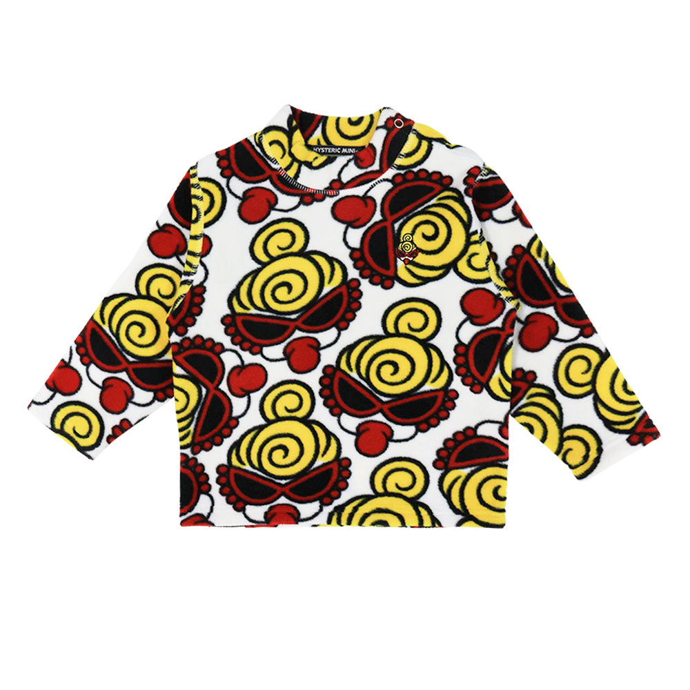 MINI FACE総柄 マイクロフリース プルオーバー