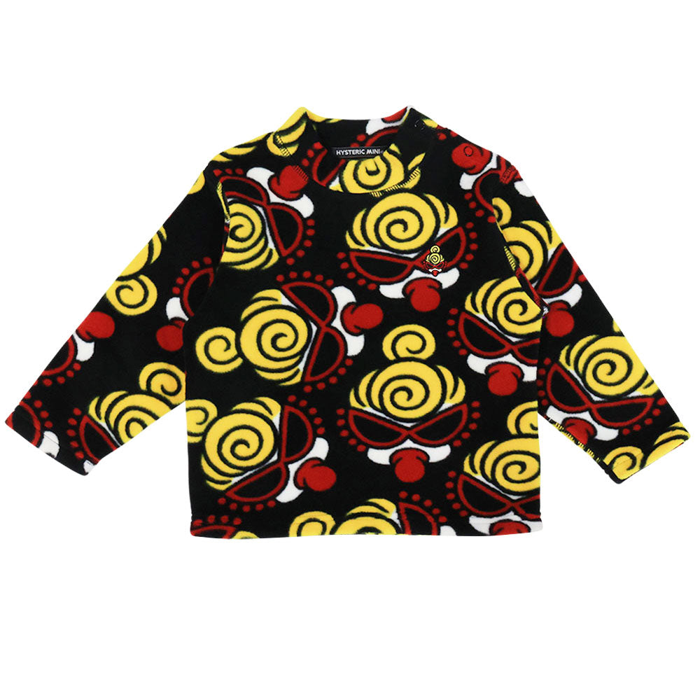 MINI FACE総柄 マイクロフリース プルオーバー