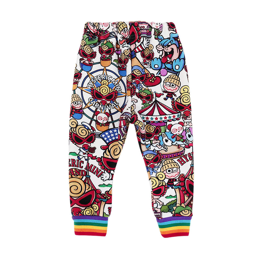 LAND総柄 Viscotex ボンバー裏毛パンツ