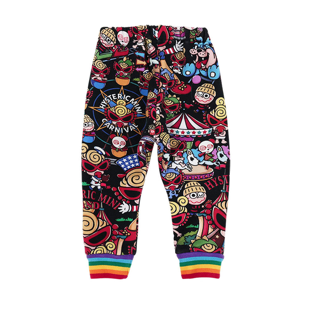 LAND総柄 Viscotex ボンバー裏毛パンツ