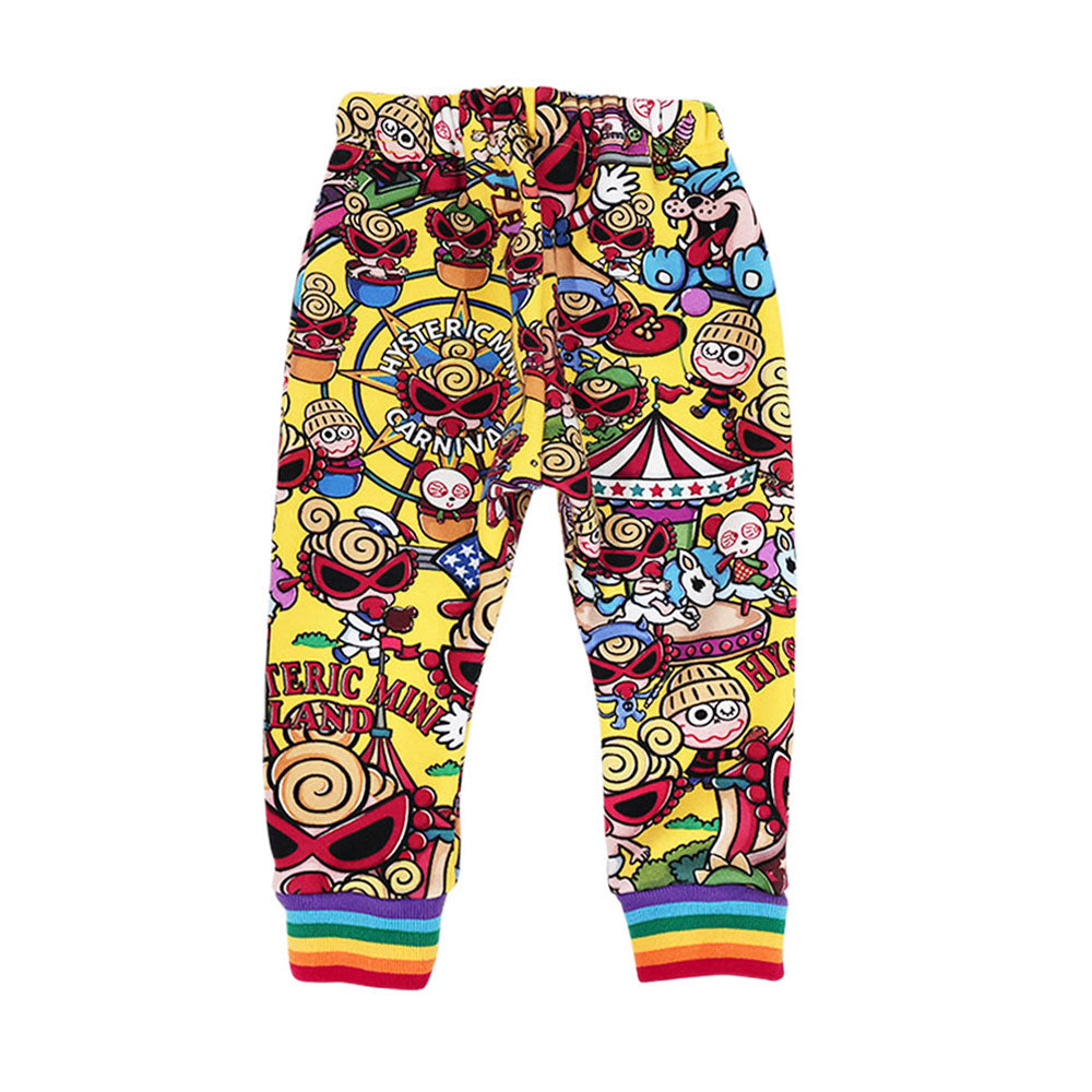 LAND総柄 Viscotex ボンバー裏毛パンツ