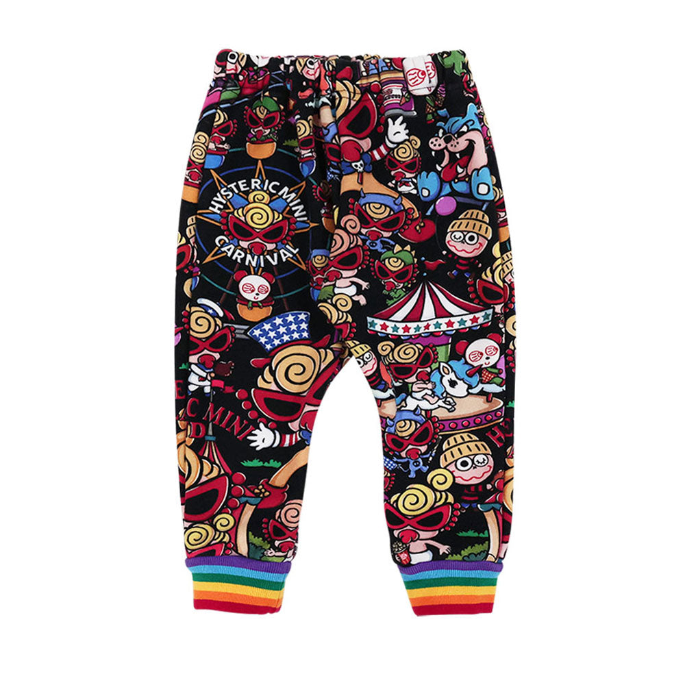 LAND総柄 Viscotex ボンバー裏毛パンツ